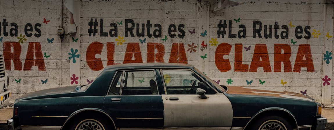 La Ruta es Clara mural